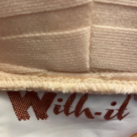 Vintage With-it mini dress peach chevron - Picture 3 of 3